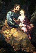 HERRERA, Francisco de, the Elder St Joseph and the Christ Child Germany oil painting artist